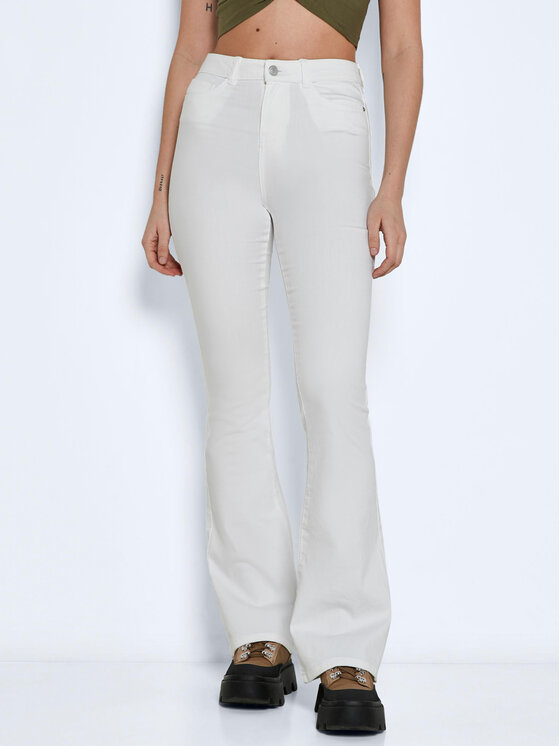 Noisy May Džinsai · Balta · Slim Fit