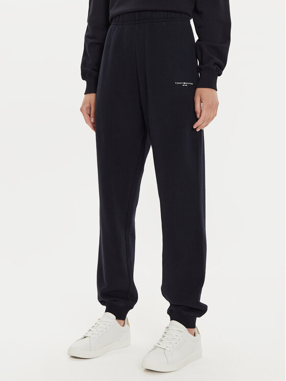 Tommy Hilfiger Sportinės kelnės · Tamsiai mėlyna · Regular Fit