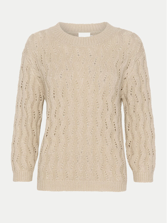Kaffe Megztinis · Smėlio · Regular Fit