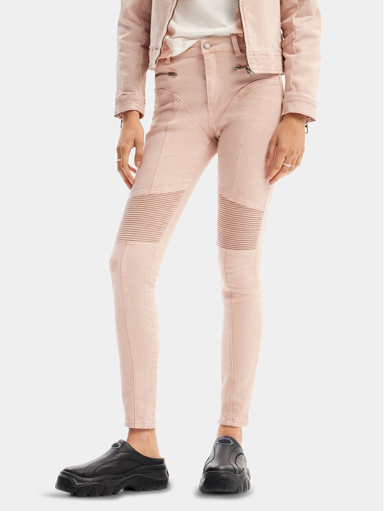 Desigual Džinsai · Rožinė · Slim Fit