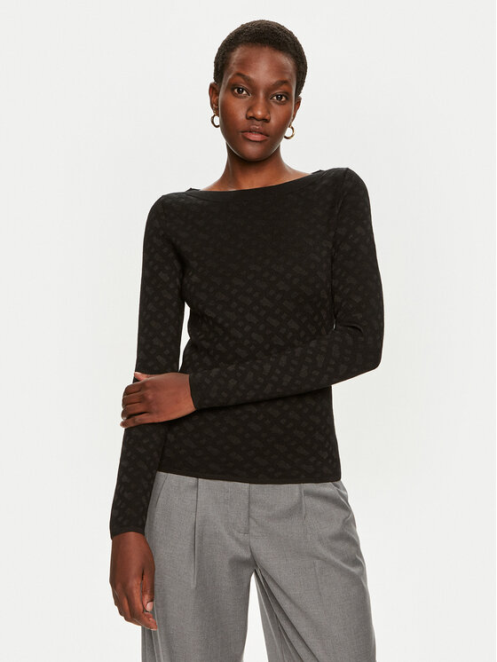 BOSS Megztinis · Pilka · Slim Fit