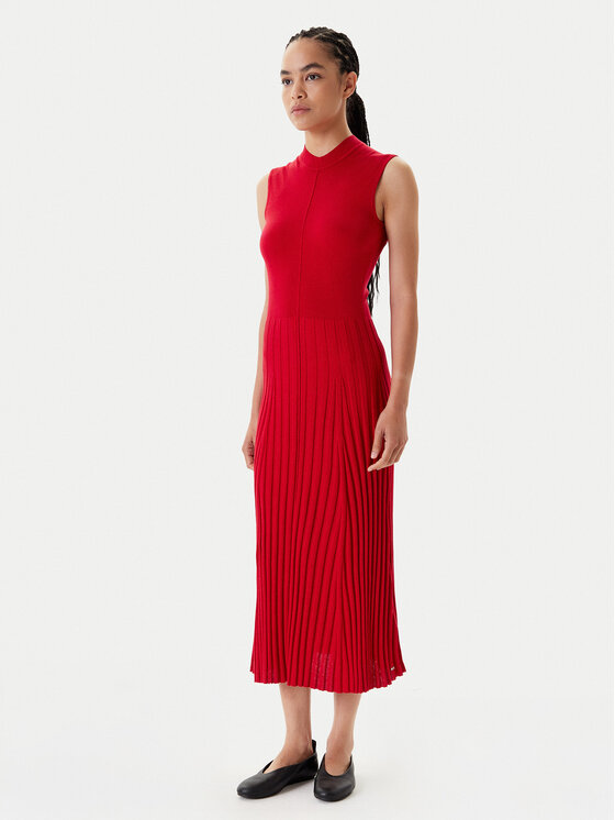 Tommy Hilfiger Trikotažinė suknelė · Raudona · Midi