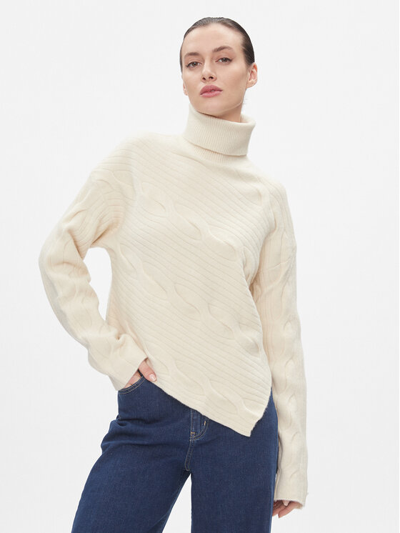 Calvin Klein Megztinis · Smėlio · Regular Fit