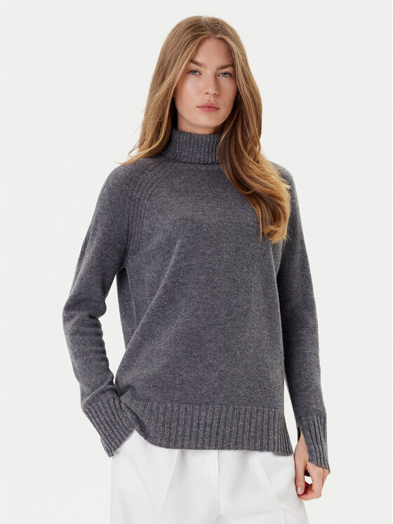 TWINSET Golfas · Pilka · Relaxed Fit