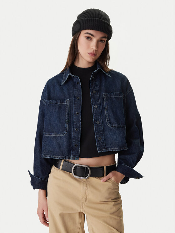 G-Star Raw džinsiniai marškiniai  · Tamsiai mėlyna