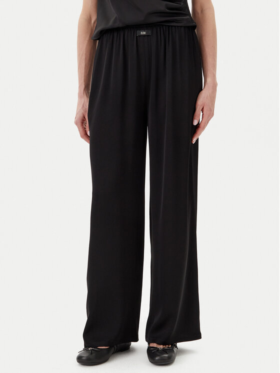 Eleh Palazzo kelnės · Juoda · Regular Fit