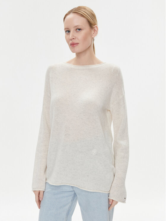 Tommy Hilfiger Megztinis · Écru · Relaxed Fit