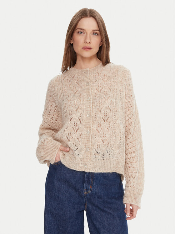 Kontatto Kardiganas · Smėlio · Relaxed Fit