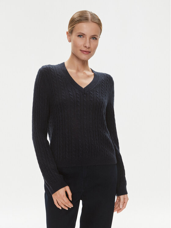 Tommy Hilfiger Megztinis · Tamsiai mėlyna · Regular Fit