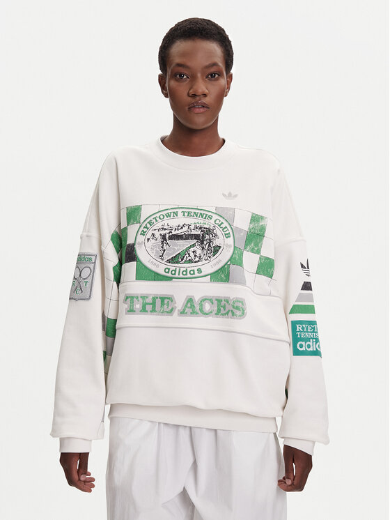 adidas Džemperis · Balta · Oversize