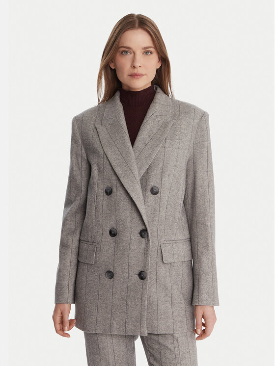 MAX&Co. Švarkas · Pilka · Relaxed Fit