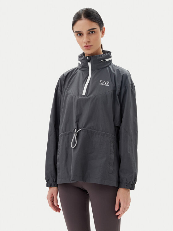 EA7 Emporio Armani Anorak stiliaus striukė · Pilka