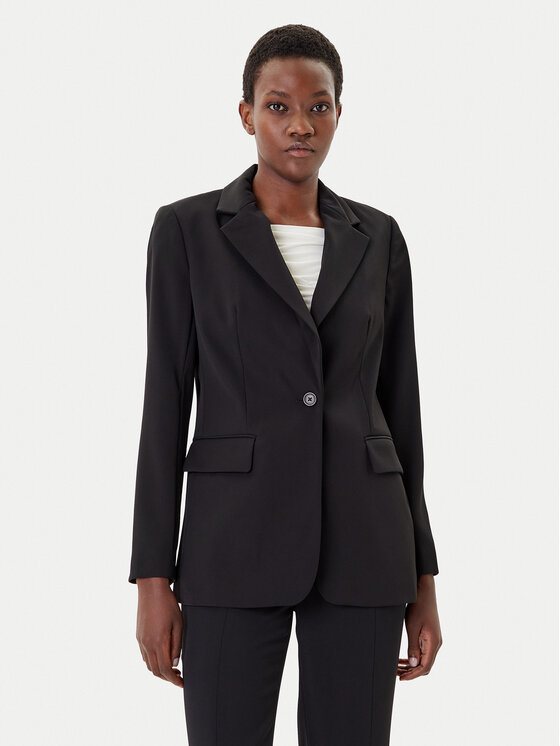 French Connection Švarkas · Juoda · Regular Fit