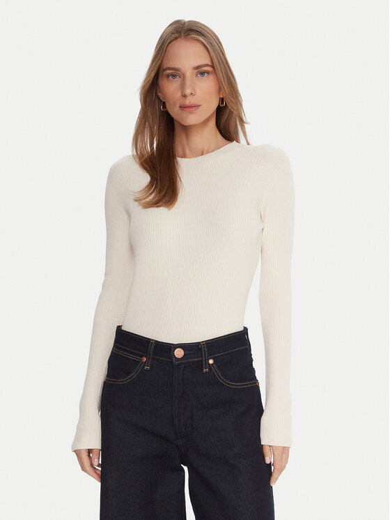 Kontatto Megztinis · Écru · Slim Fit