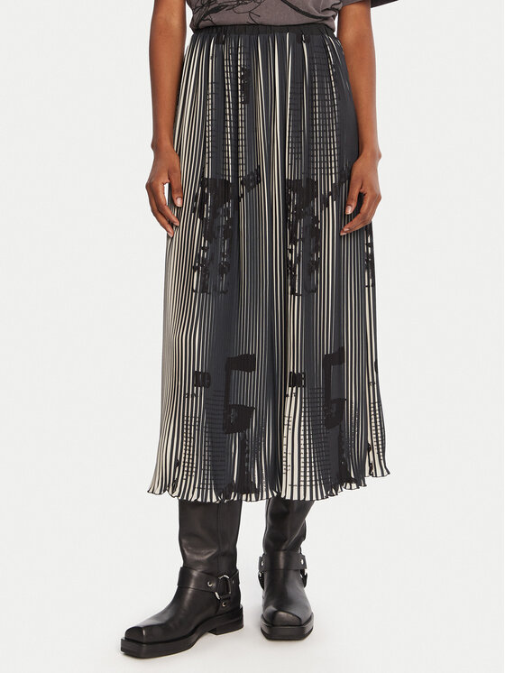 Desigual Plisuotas sijonas · Juoda · Maksi