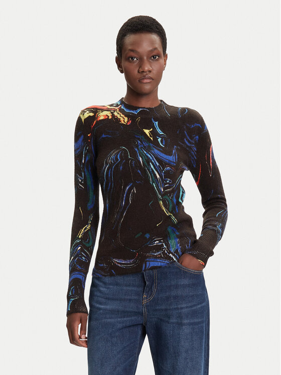 Desigual Megztinis · Juoda · Regular Fit