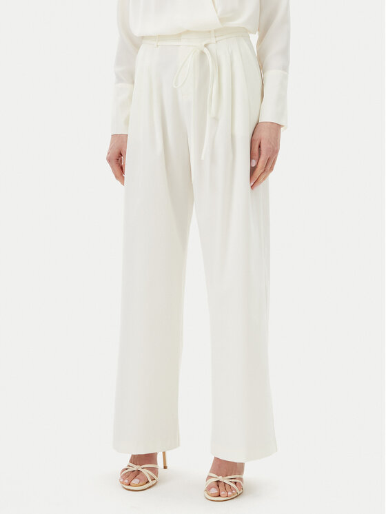 Eleh Palazzo kelnės · Écru · Regular Fit