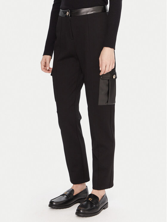Gaudi Medžiaginės kelnės · Juoda · Slim Fit