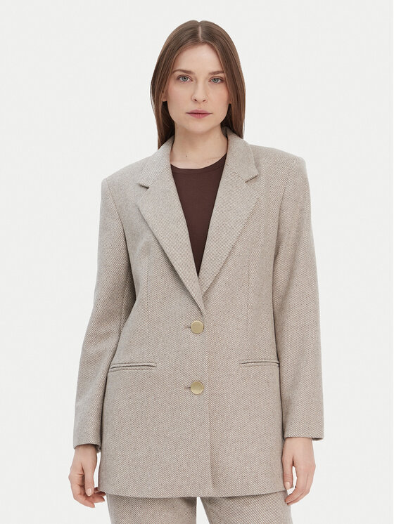 Armani Exchange Švarkas · Smėlio · Relaxed Fit