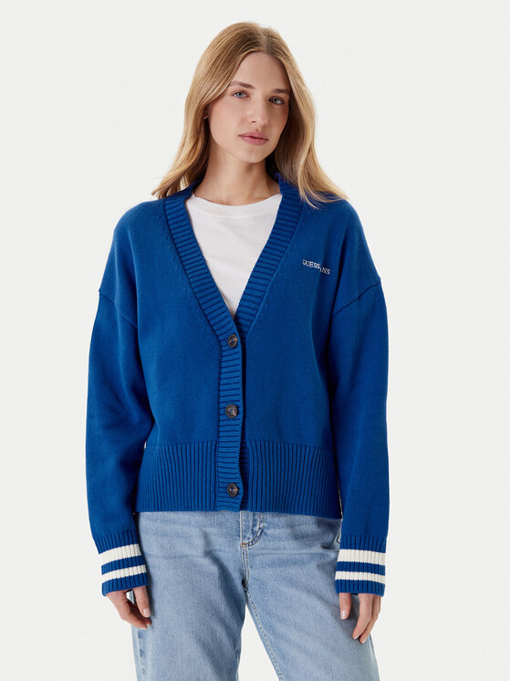 Guess Jeans Kardiganas · Mėlyna · Regular Fit