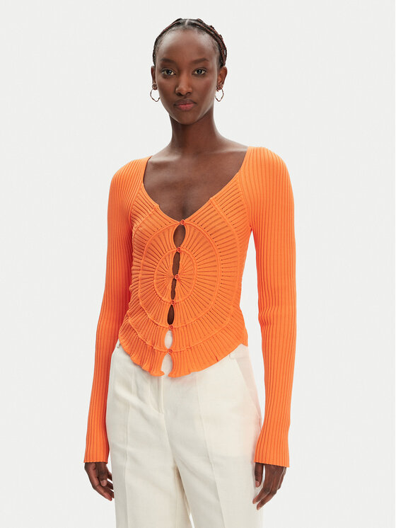 Kodas 20MAY PINKO Kardiganas · Oranžinė · Slim Fit