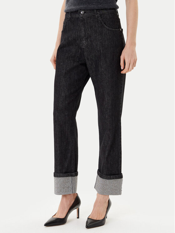 Rinascimento Džinsai · Juoda · Relaxed Fit