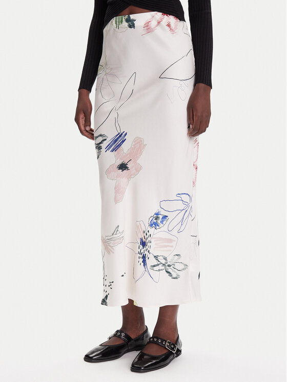 Desigual Maksi sijonas · Balta · Maksi