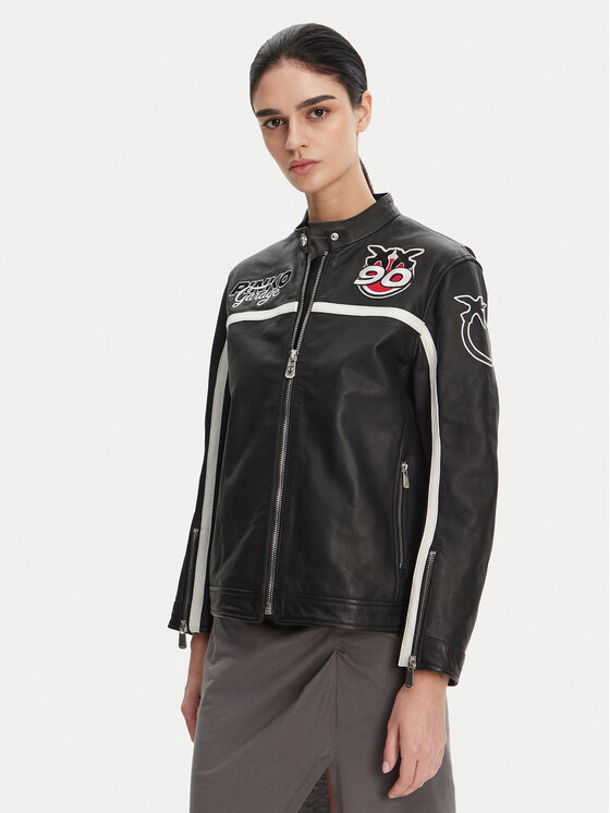 Kodas SUN15 PINKO Odinė striukė · Juoda