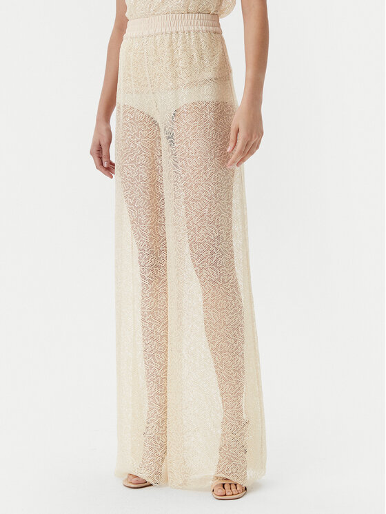 PINKO Palazzo kelnės · Smėlio · Regular Fit