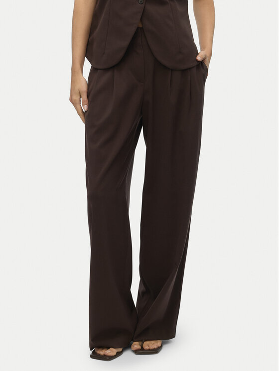 Kodas 20MAY Vero Moda Medžiaginės kelnės · Ruda · Regular Fit