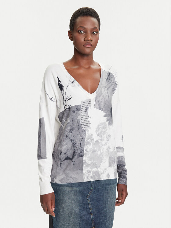 Desigual Megztinis · Pilka · Regular Fit