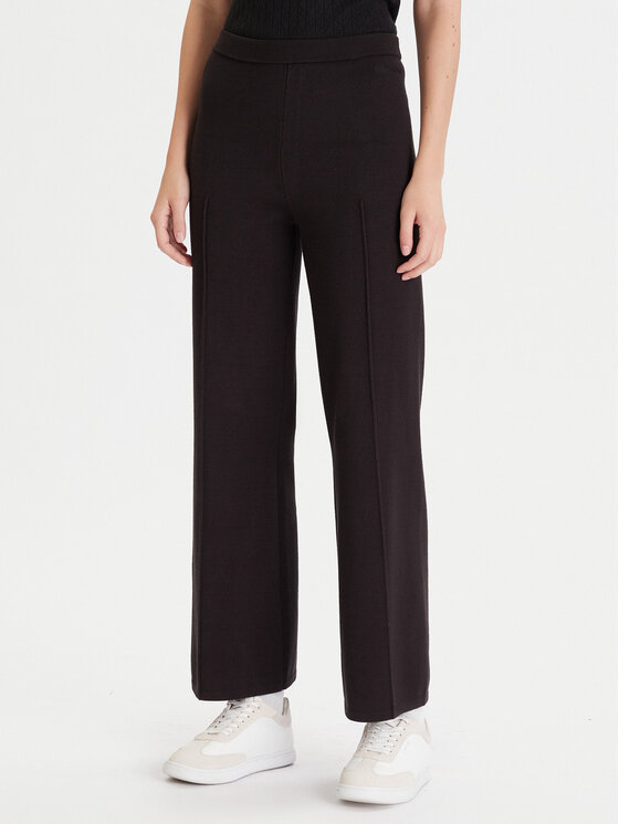 Calvin Klein Megztos kelnės · Juoda · Regular Fit