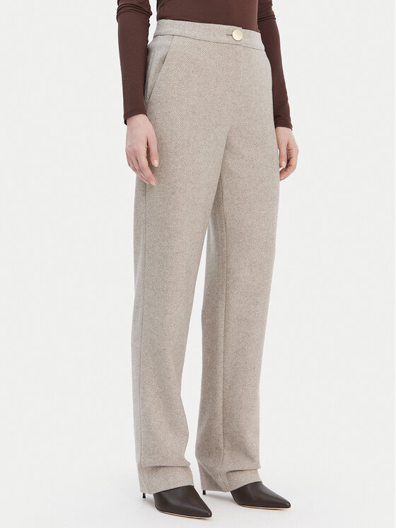 Armani Exchange Medžiaginės kelnės · Smėlio · Regular Fit