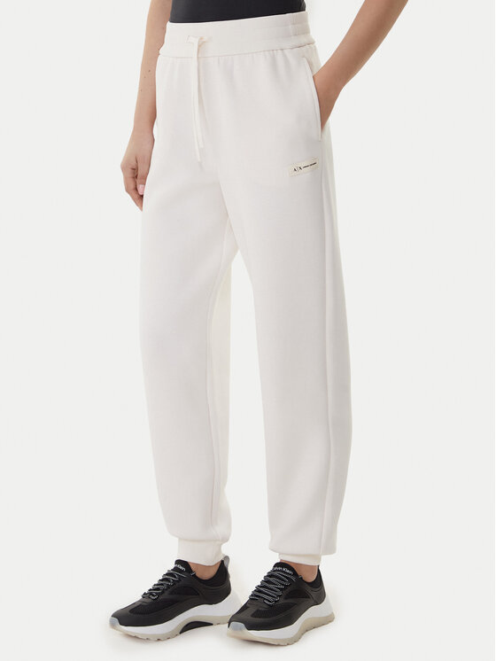 Armani Exchange Sportinės kelnės · Écru · Regular Fit