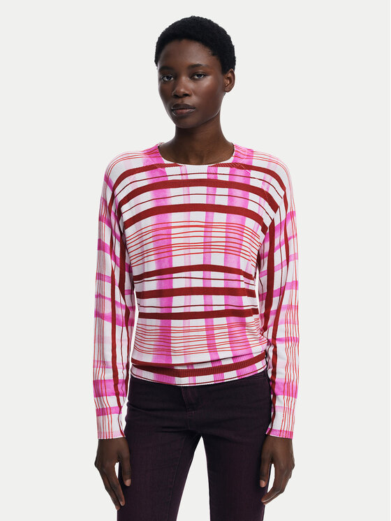 Desigual Megztinis · Raudona · Regular Fit