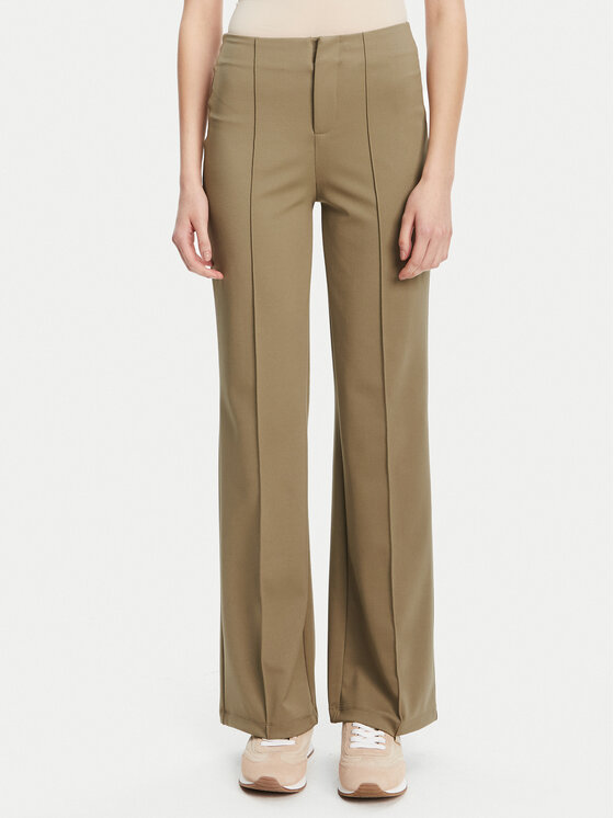 Guess Medžiaginės kelnės · Ruda · Regular Fit