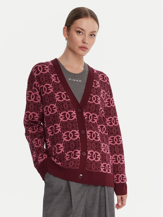 PINKO Kardiganas · Vyšninė · Regular Fit