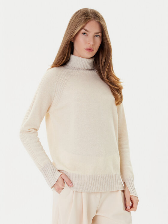 TWINSET Golfas · Smėlio · Relaxed Fit