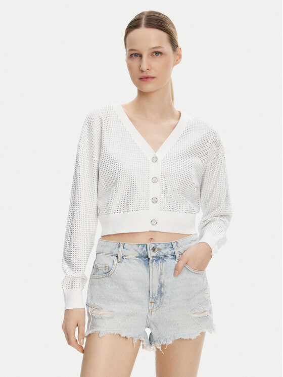 Kodas 20MAY Guess Kardiganas · Balta · Regular Fit