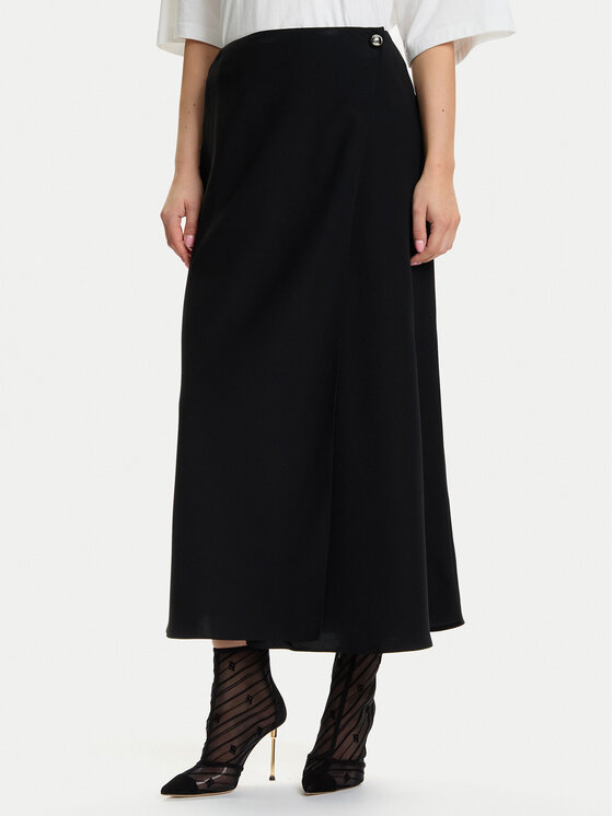Armani Exchange Trapecijos formos sijonas · Juoda · Midi