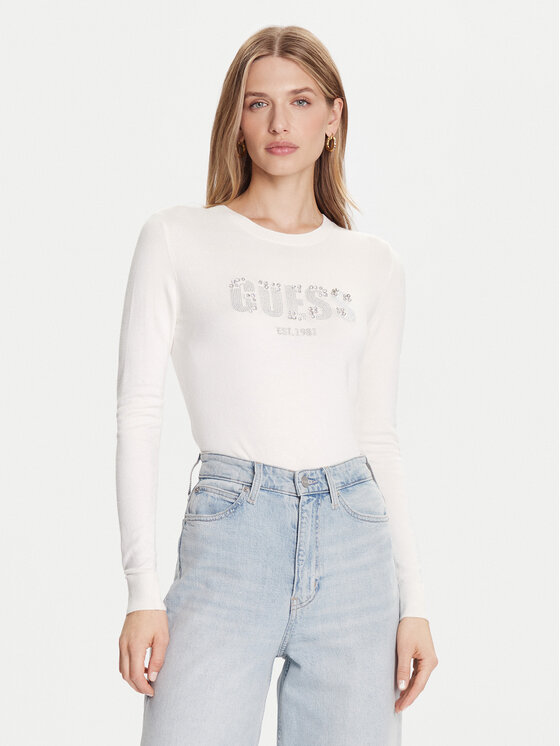 Guess Megztinis · Écru · Regular Fit