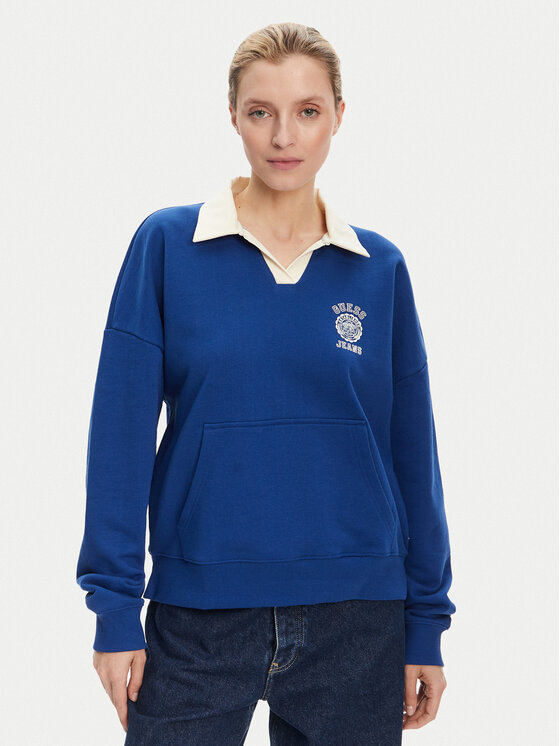 Guess Jeans Džemperis · Mėlyna · Oversize