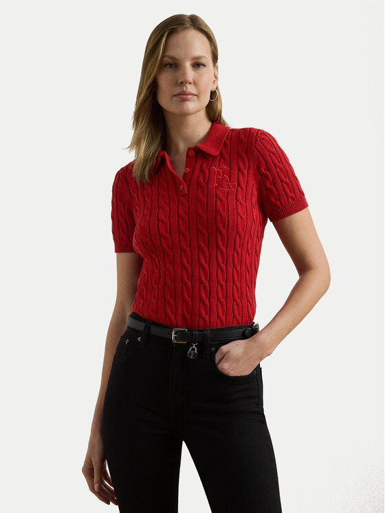 LAUREN RALPH LAUREN Megztinis · Raudona · Slim Fit