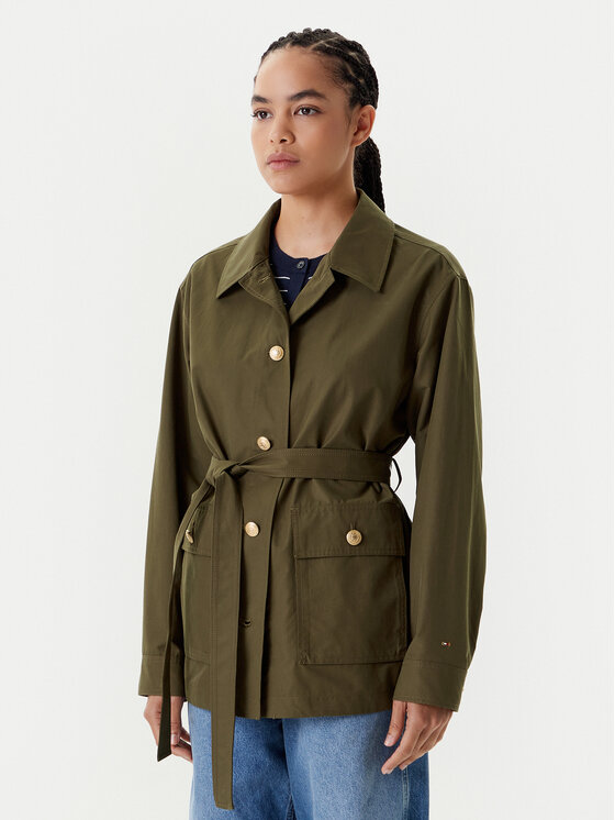 Tommy Hilfiger Demisezoninė striukė · Žalia