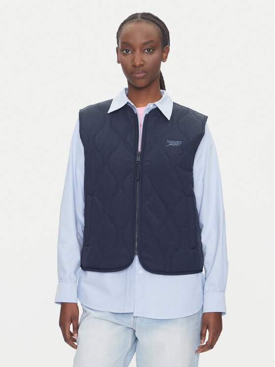 Tommy Jeans Sportinė liemenė · Tamsiai mėlyna