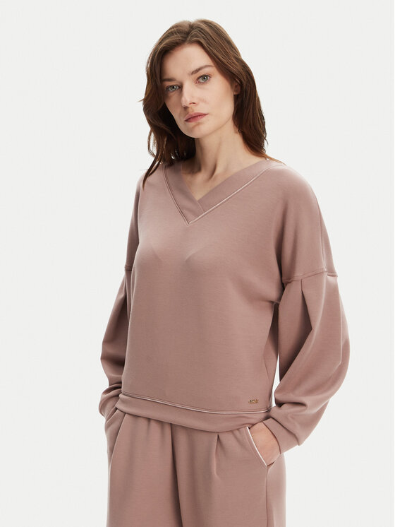 BOSS Džemperis · Smėlio · Relaxed Fit