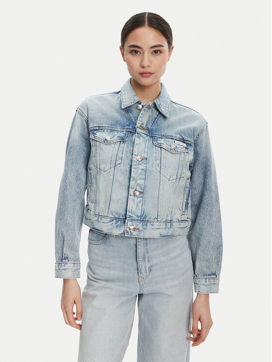 Calvin Klein Jeans Džinsinė striukė · Mėlyna