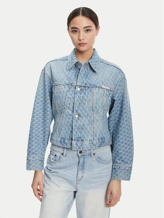 Calvin Klein Jeans Džinsinė striukė · Mėlyna