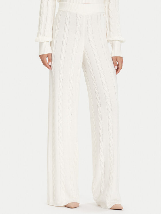 Guess Megztos kelnės · Écru · Regular Fit