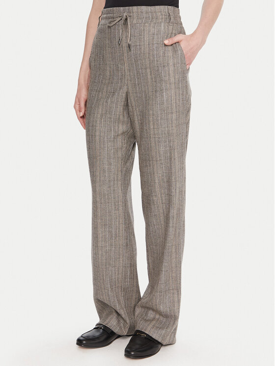 Marella Medžiaginės kelnės · Pilka · Regular Fit